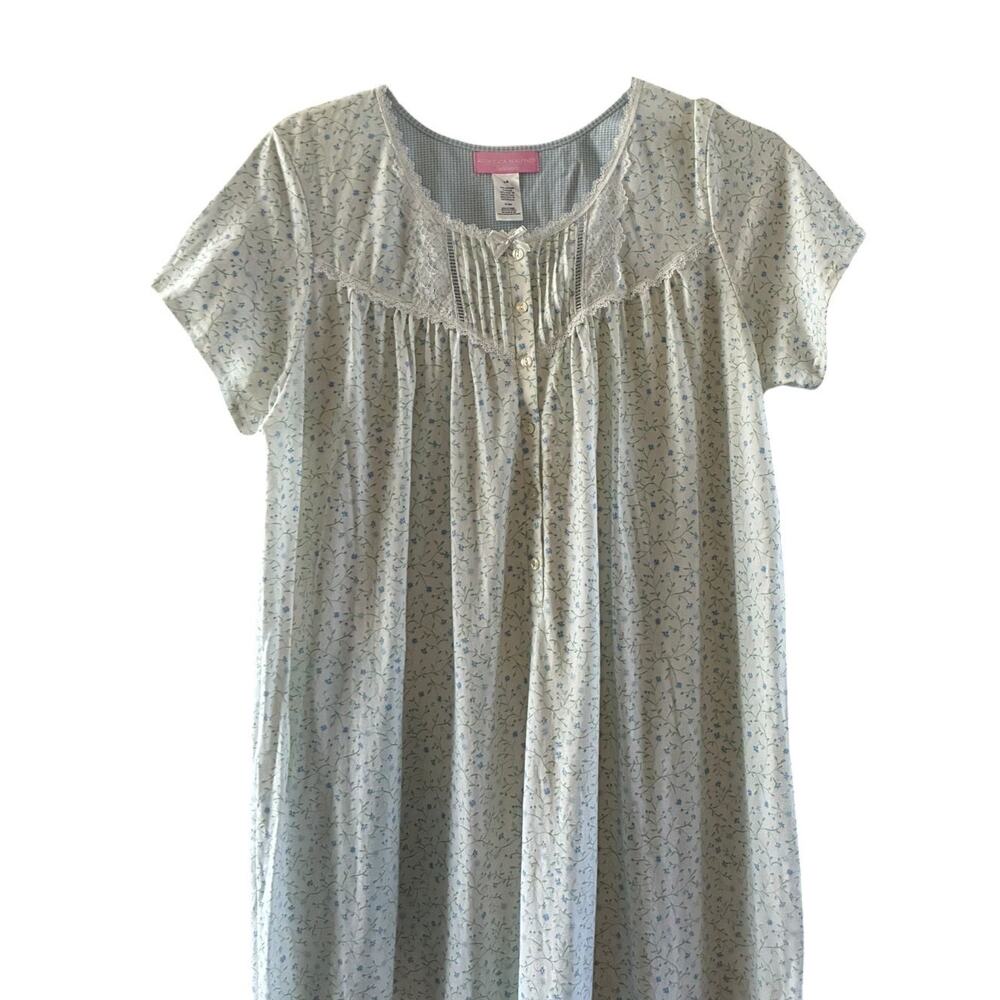 Rebecca Malone Intimates full length cap sleeve nightgown NWT size Large - Picture 8 of 9